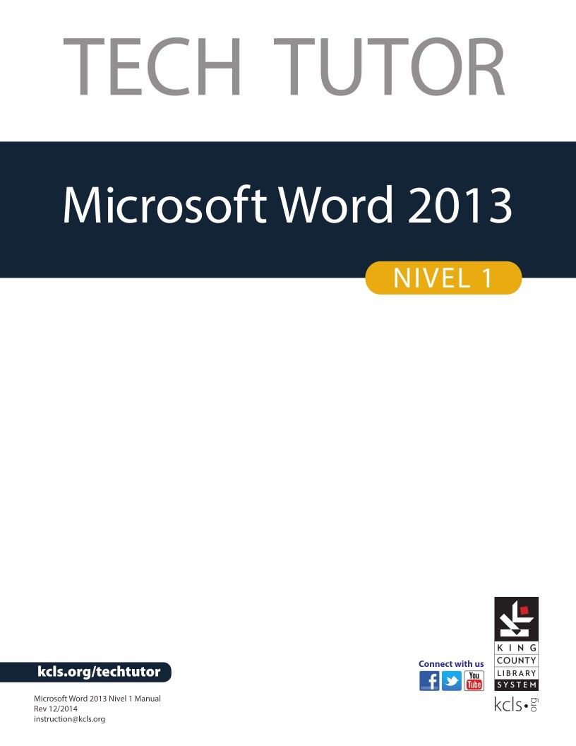 Imágen de pdf Microsoft Word 2013 - Nivel 1